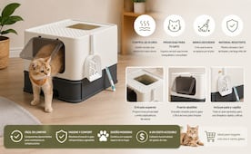 El arenero para gatos que te permite una limpieza eficaz; consíguelo a un costo accesible