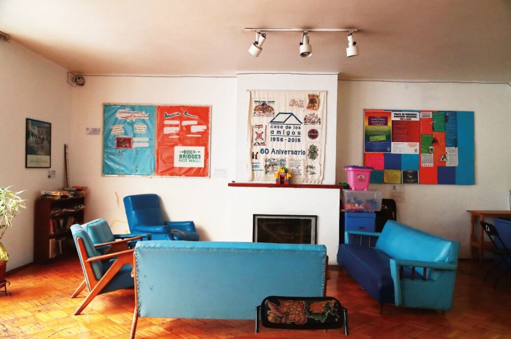 En Casa de los Amigos los solicitantes de asilo tienen acceso a una habitación, clases de español y atención sicológica. Foto: ALEJANDRO ACOSTA. EL UNIVERSAL