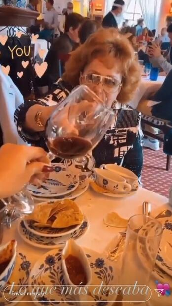 Este es el reencuentro de la hija de Luis Miguel con su bisabuela Silvia Pinal