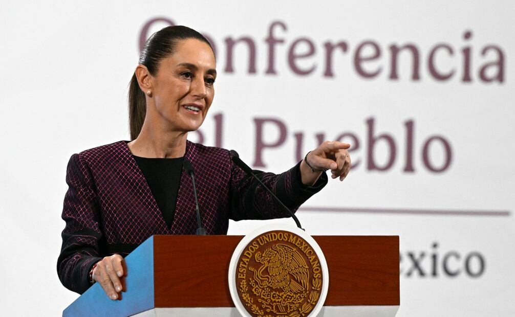 La Mandataria federal reportó que hay 61 personas mexicanas detenidas en las redadas registradas en Los Ángeles y otras ciudades de Estados Unidos. Foto: AFP