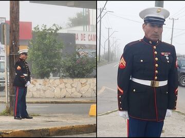 Pese a balaceras en Nuevo Laredo, "el soldado enamorado" continúa esperando a su amada