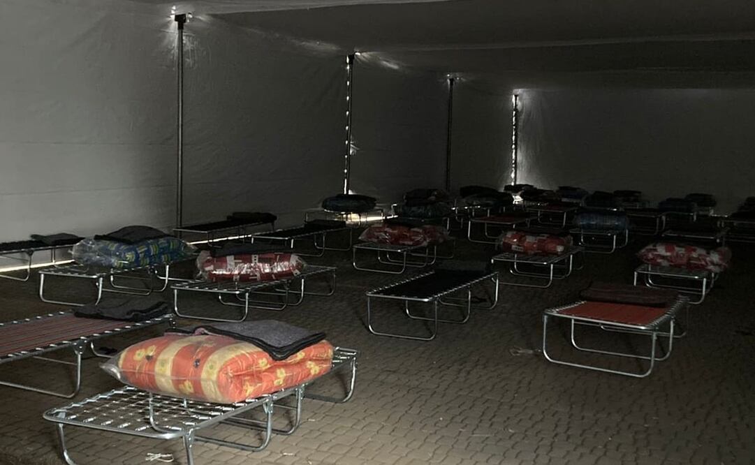 El nuevo espacio cuenta una carpa de servicios médicos y otra donde se dará atención especial a los infantes. Foto: Especial