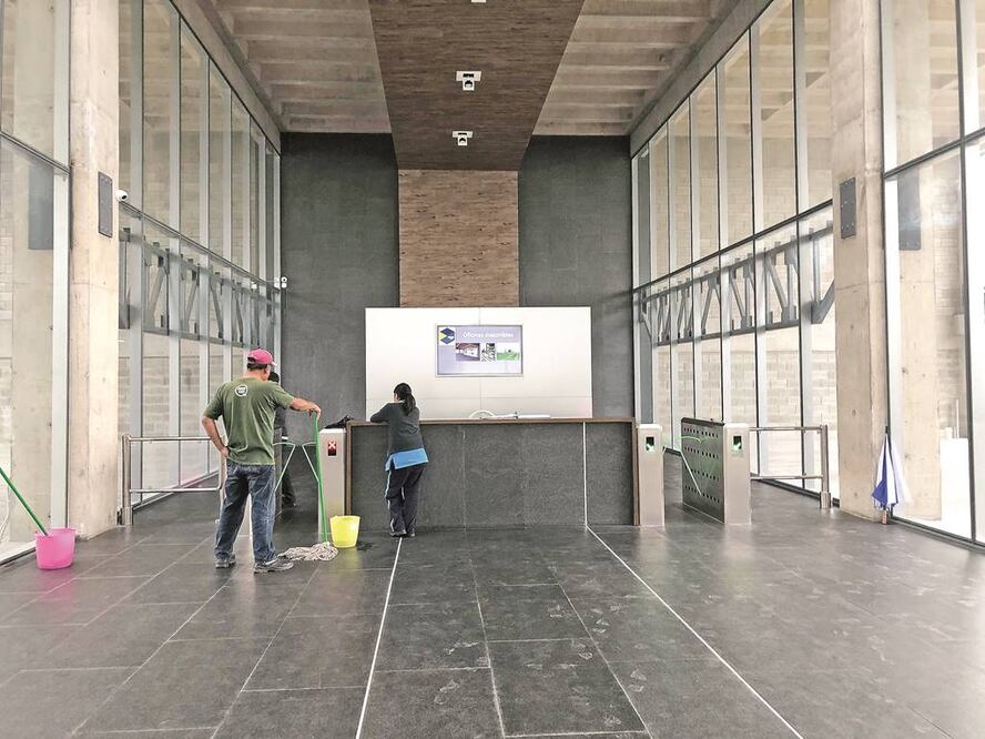El acceso a las oficinas de la Asociación, en Lerma (JORGE ALVARADO. EL UNIVERSAL)