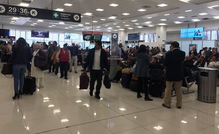 Registra AICM 300 vuelos afectados por tormenta en CDMX