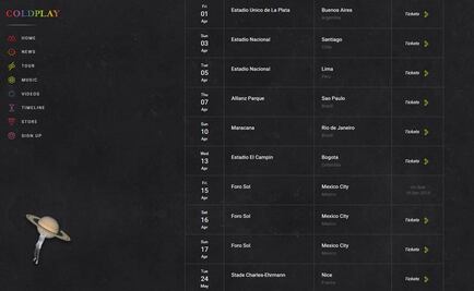 Coldplay anuncia tercera fecha en México