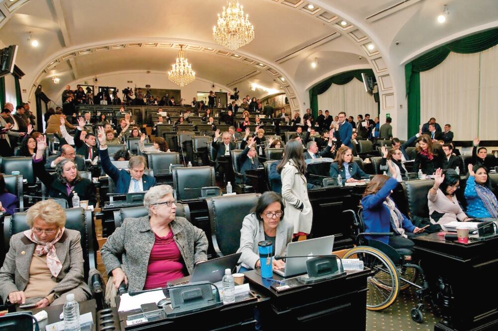 El Pleno de la Asamblea Constituyente tardó más de seis horas para aprobar el artículo 15, que garantizará comerciantes y locatarios de mercados condiciones sanitarias, certeza y seguridad jurídica adecuada. (ESPECIAL)