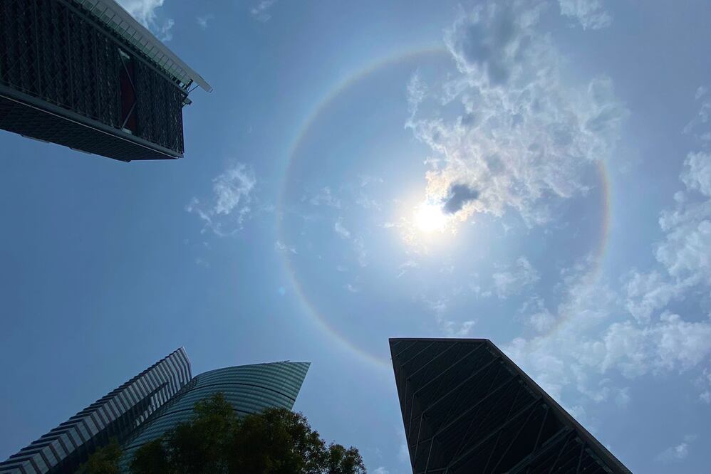 Foto: Berenice Fregoso/El Universal/ El halo solar en la CDMX