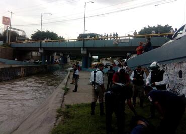 Presunto ladrón se arroja al río para darse a la fuga en Guanajuato
