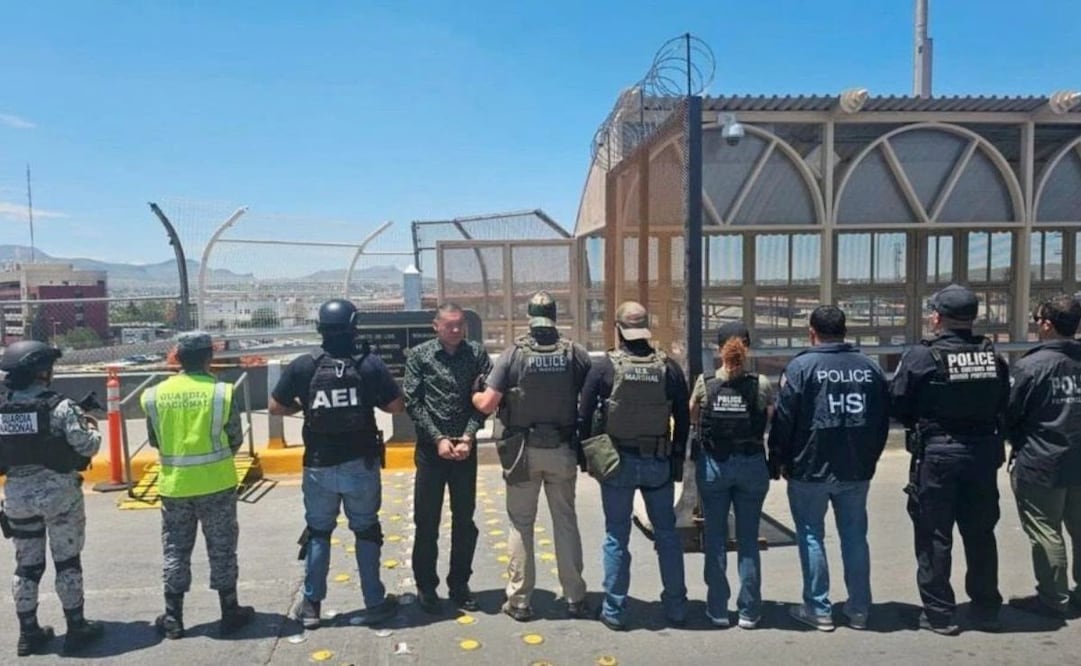 Detienen a presunto miembro del Cártel de Sinaloa en El Paso, Texas. (06/08/25) Foto: X