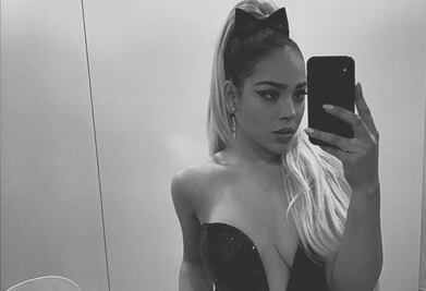 Danna Paola impacta en redes sociales con escote profundo
