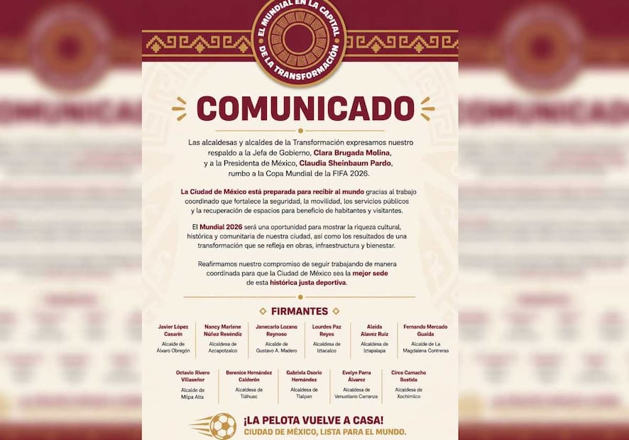 Los alcaldes reafirmaron su compromiso de seguir trabajando de manera coordinada para que la Ciudad de México sea la mejor sede del Mundial. Foto: Especial