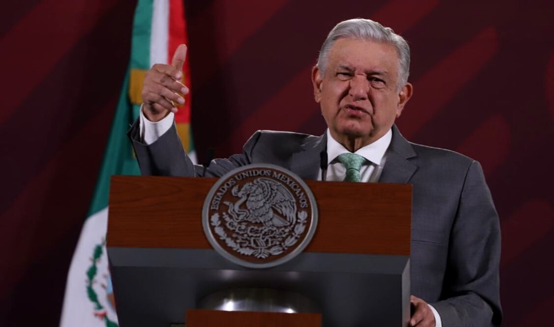 El presidente Andrés Manuel López Obrador aseguró que en sexenios pasados, el AICM “lo manejaba” el narcotraficantes Ismael “El Mayo” Zambada. Foto: Berenice Fregoso