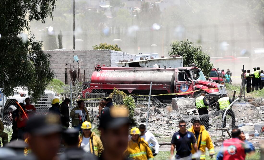 Explosión de material pirotécnico en La Saucera, Tultepec. Foto: Valente Rosas/EL UNIVERSAL