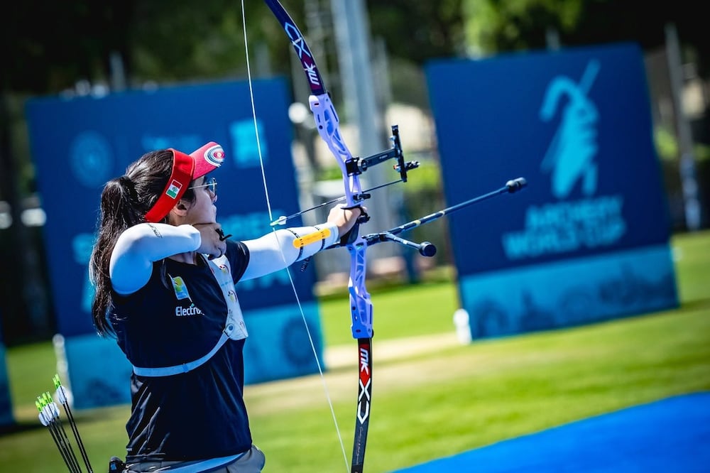Ana Paula Vázquez en la Copa del Mundo de Tiro con Arco en Antalya - Foto: @COM_Mexico en X