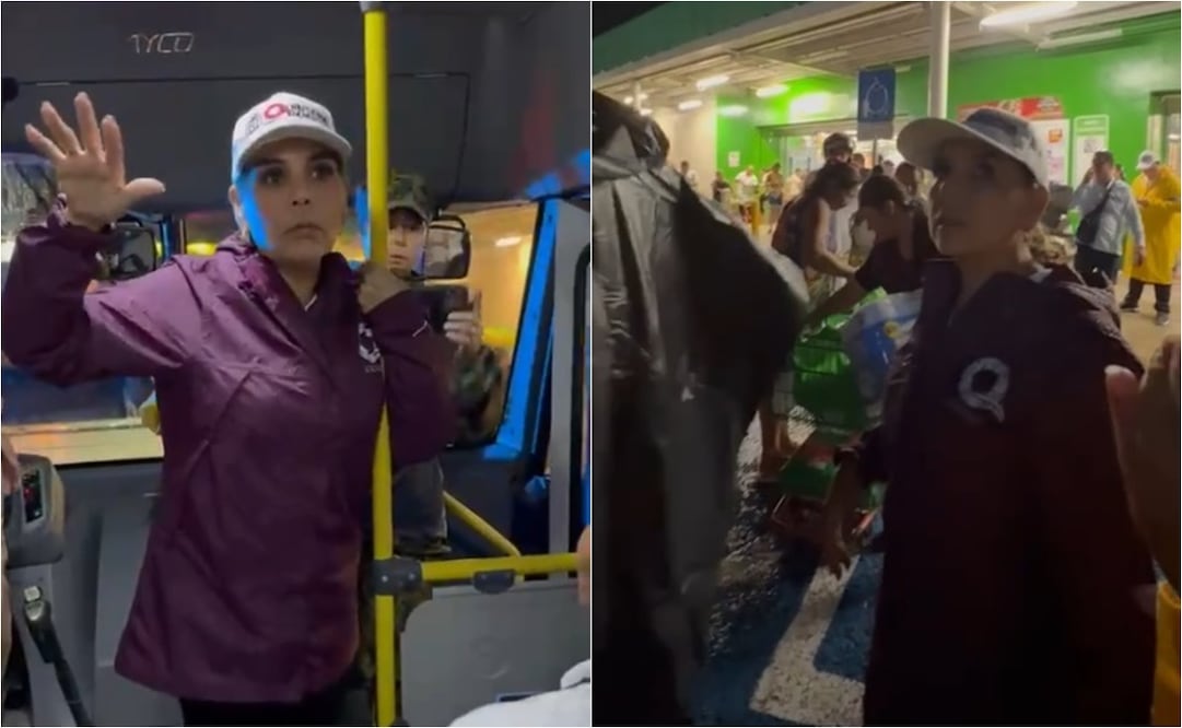 La gobernadora, personalmente y en territorio, acudió al auxilio y a coordinar estas labores de rescate. Foto: Especial