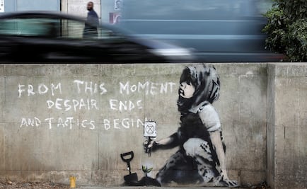 Aparece en Londres misterioso graffiti atribuido a Banksy 