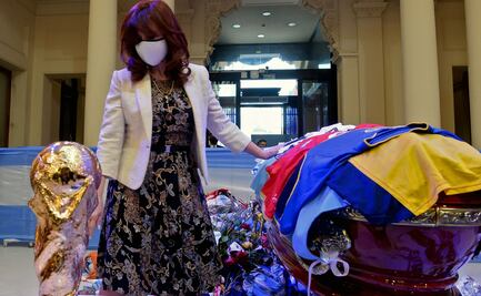 Así dio el último adiós Cristina Fernández de Kirchner a Maradona