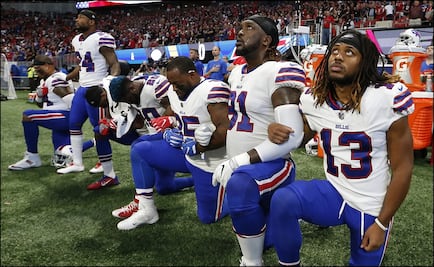 Solo 11 jugadores protestaron en la NFL