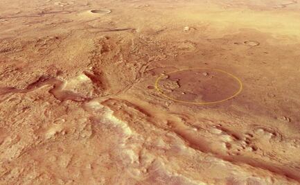 Así es el cráter Jezero de Marte, donde llegará el rover de la NASA