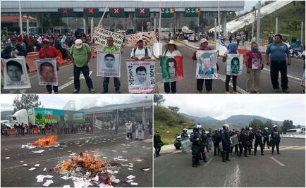 Normalistas toman la caseta de Palo Blanco