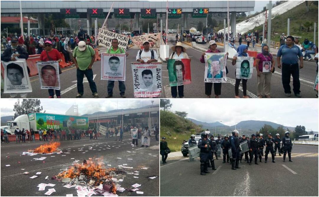 Al lugar acudieron policías antimotines para negociar la liberación de la caseta. Foto: Dassaev Téllez/ EL UNIVERSAL 
