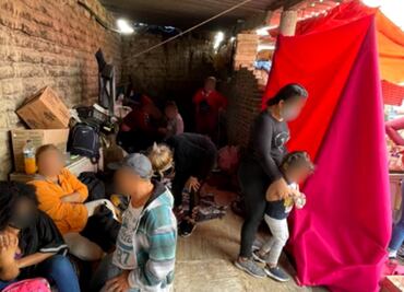 Rescatan a 133 migrantes hacinados en una casa en Puebla; 45 son menores de edad