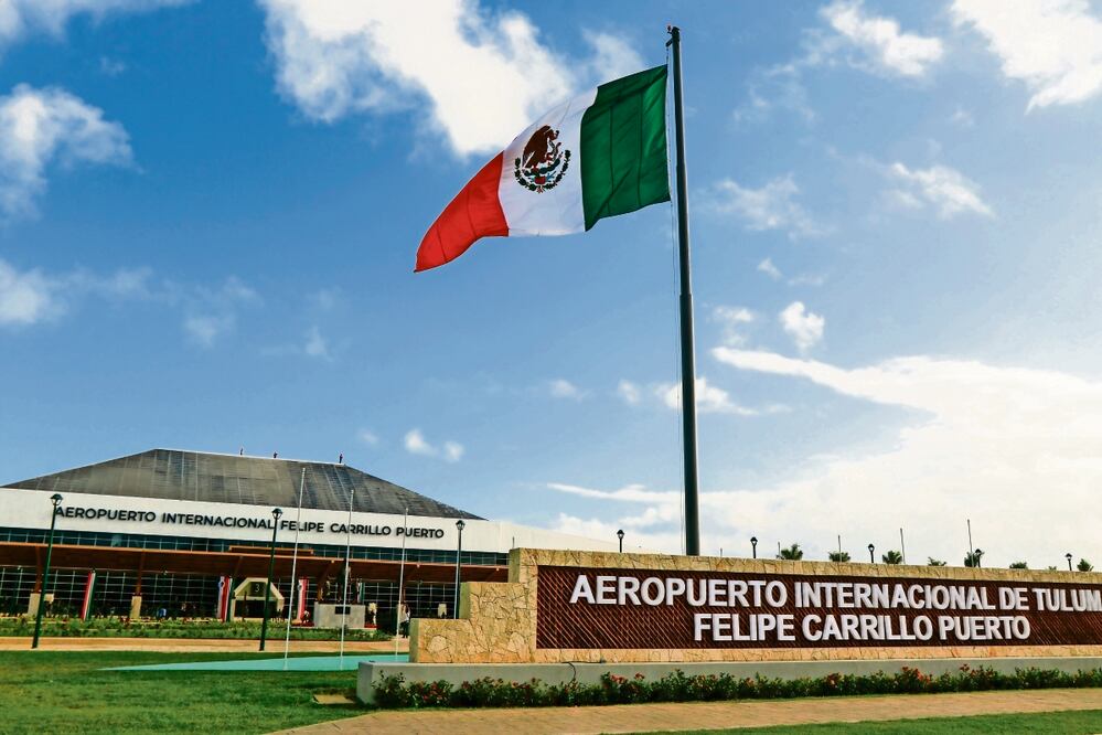 El Aeropuerto Internacional de Tulum Felipe Carrillo Puerto tiene capacidad para atender a 5.5 millones de personas cada año. Foto: Archivo EL UNIVERSAL