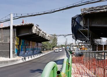 Avanza desmontaje de trabes en la Línea 9 del Metro