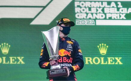 Max Verstappen en contra de su victoria en el GP de Bélgica 