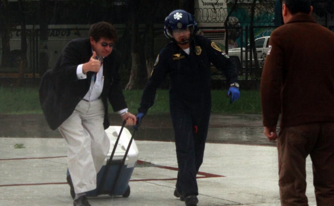 Los especialistas arribaron con el corazón en un helicóptero del agrupamiento Cóndores. /Especial