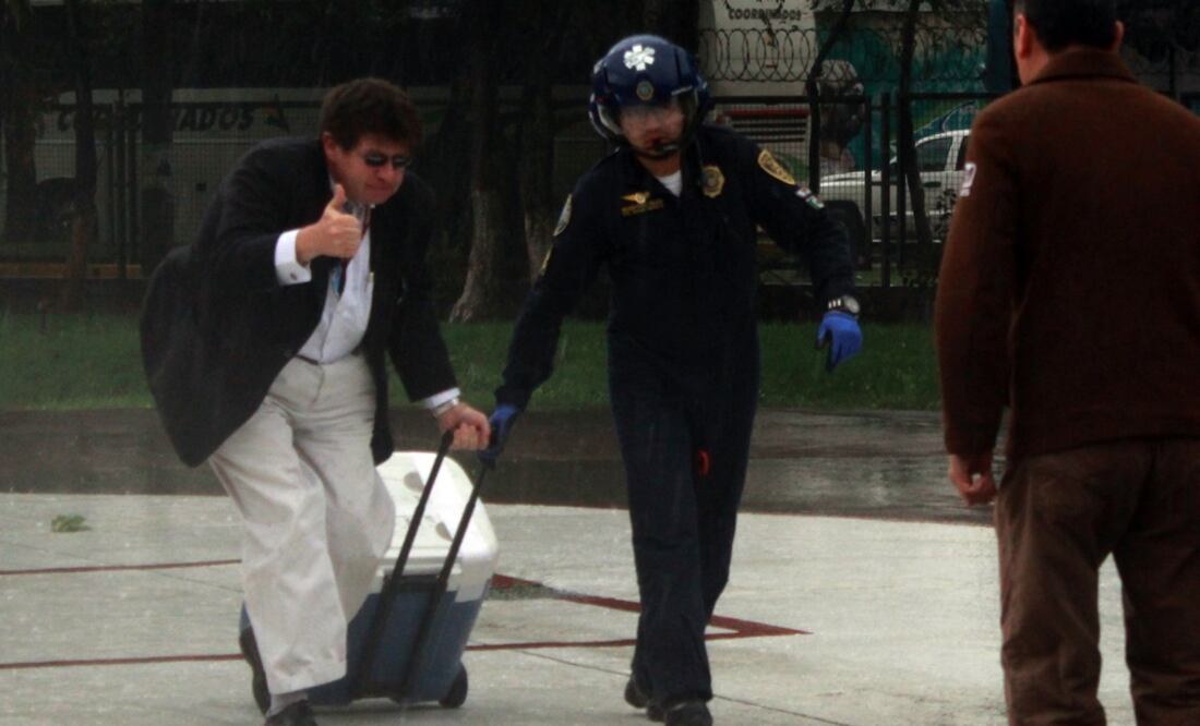 Los especialistas arribaron con el corazón en un helicóptero del agrupamiento Cóndores. /Especial