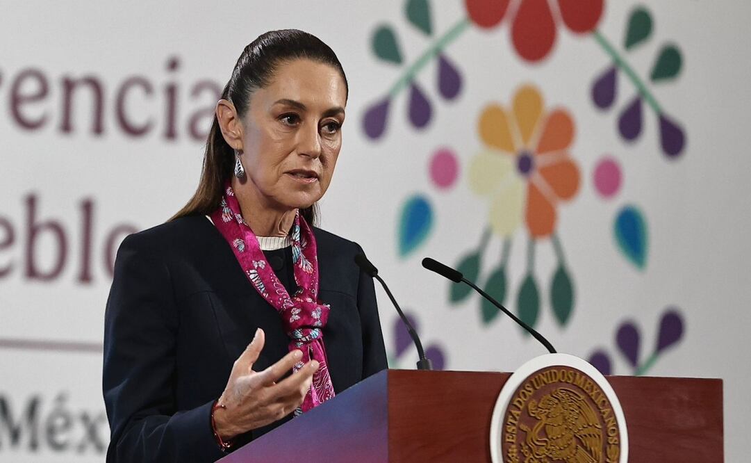 Conferencia matutina de la presidenta Claudia Sheinbaum en Palacio Nacional el 23 de junio de 2025. Foto: Berenice Fregoso/EL UNIVERSAL