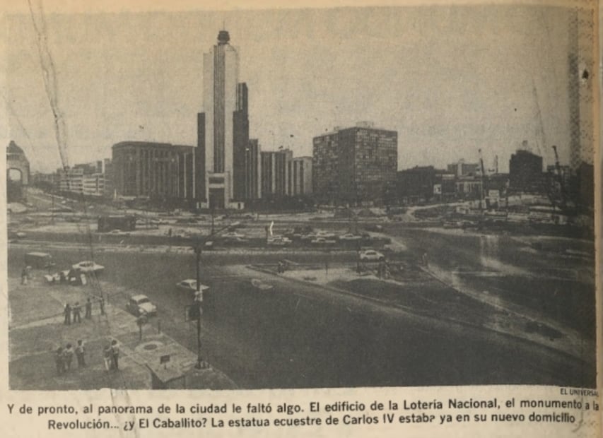 Entre llanto y admiración, capitalinos acompañaron la “cabalgata” del Caballito de Tolsá