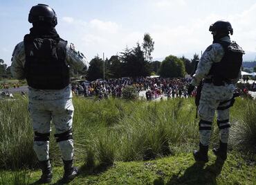 Elementos de la Guardia Nacional disparan al aire para disolver protesta en Morelos