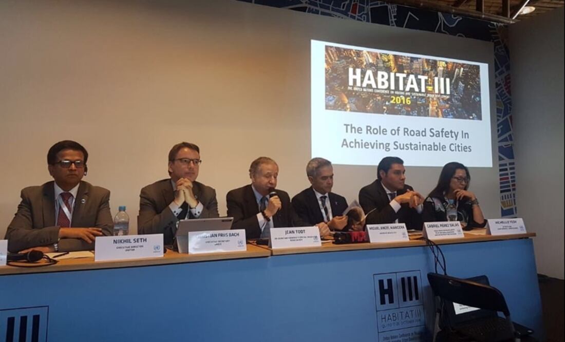 Miguel Ángel Mancera presumió ante organismos internacionales los resultados que ha traído la implementación del nuevo Reglamento de Tránsito. Foto: @ManceraMiguelMX