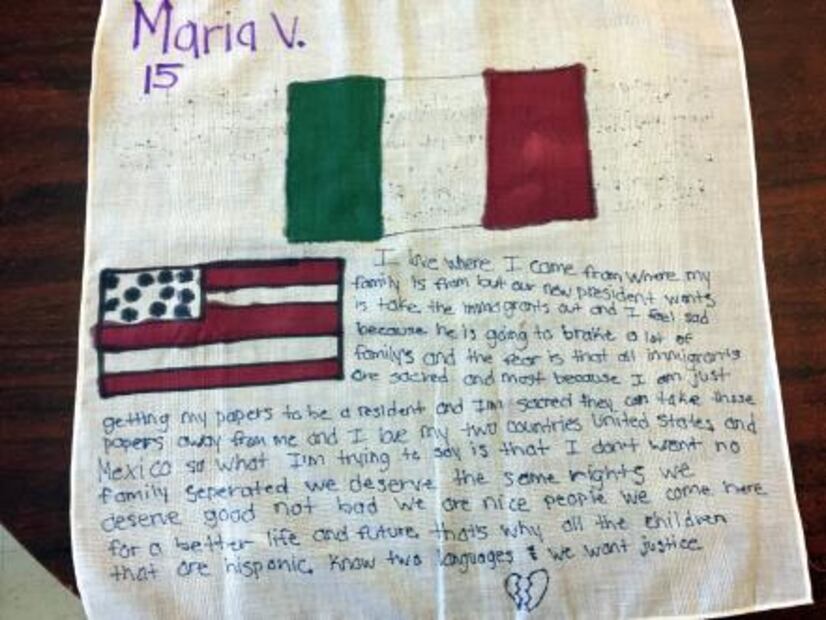 Hijos de inmigrantes dibujan sus temores