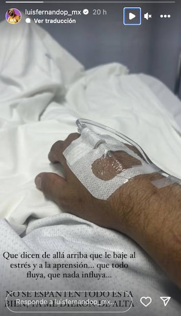 Luis Fernando Peña estuvo en el hospital.