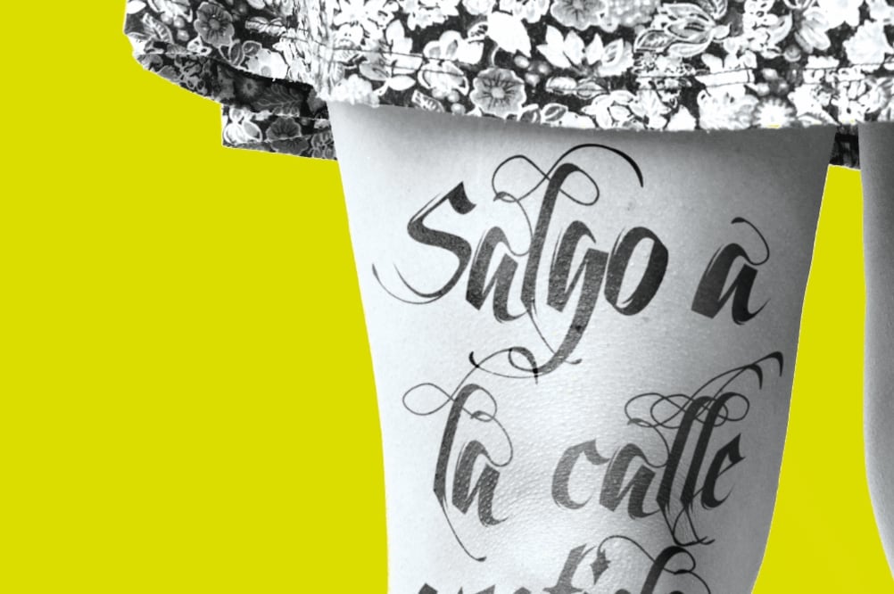 Campaña visual contra el acoso sexual en el espacio público de la 2R Red Reapropiaciones. Un proyecto de la organización Habitajes a través de su programa CoHabita (Comunidades Itinerantes contra el Acoso). Fotografías por la artista CERRUCHA.