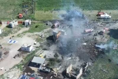 Se registra nueva explosión de polvorín en Tultepec