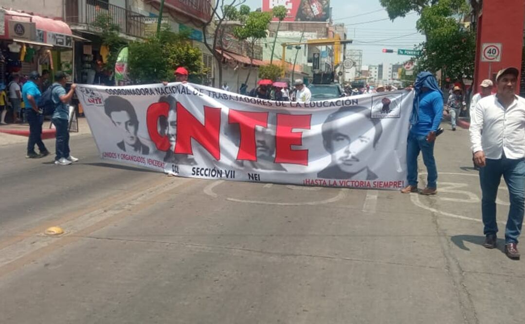 Sección 7 del SNTE realiza jornada de manifestaciones en Chiapas por demandas laborales y abrogación de la Ley del ISSSTE. Foto: Archivo