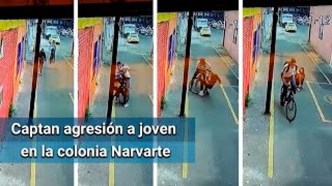 Ciclista golpea y asalta a joven en la colonia Narvarte