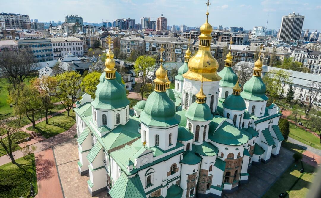 Catedral de Santa Sofía, en Kiev. Es uno de los Patrimonios de la Humanidad en Ucrania. Foto: iStock