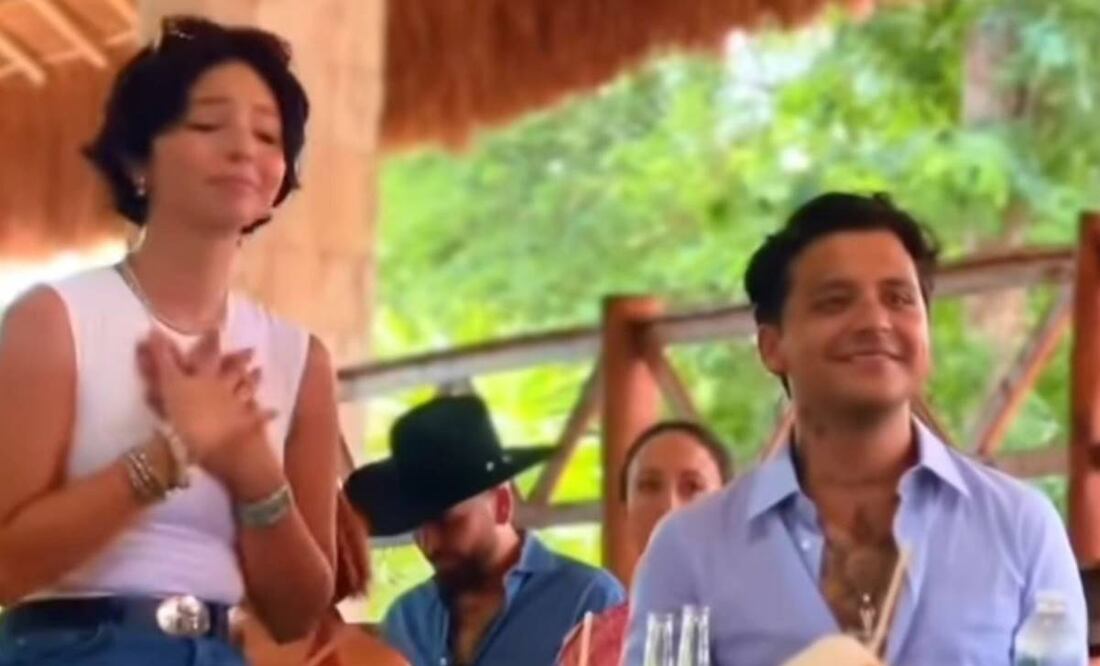 Ángela Aguilar y Christian Nodal, juntos en la celebración del cumpleaños de Pepe Aguilar.