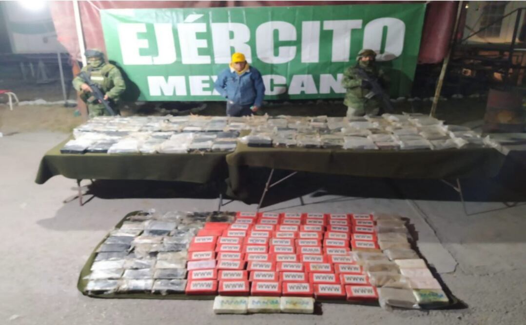 Decomisan 150 millones de pesos en cocaína; eran 300 kilos asegurados en SLP