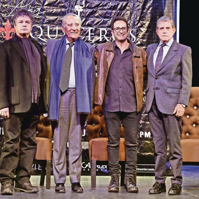 Alejandro Camacho, Patricio Castillo, Pablo Valentín y Héctor Bonilla hablaron de la obra, de política y de enfermedades. AGUSTÍN SALINAS/EL UNIVERSAL