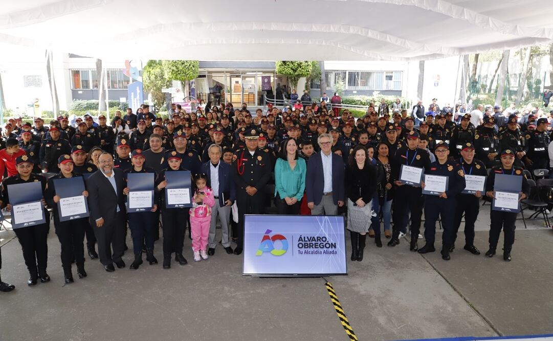 La alcaldesa Lía Limón refrendó su compromiso con las familias y habitantes de Álvaro Obregón de no dar tregua para continuar blindando la alcaldía en pro de la seguridad de las familias, habitantes y visitantes. Foto: Especial