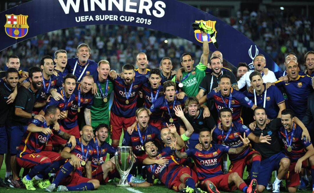 Barcelona celebra su campeonato. Xinhua