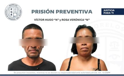 Dictan prisión preventiva a pareja por secuestrar a un niño en Morelos; pedían que el padre se entregara para liberar al menor