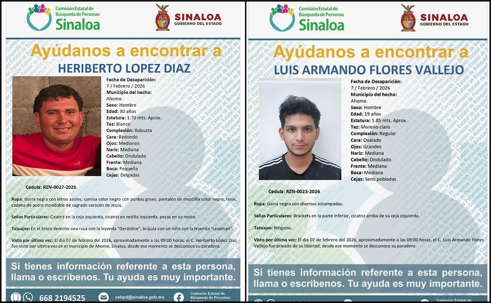 Fotos: Comisión Estatal de Búsqueda de Personas en el Estado de Sinaloa