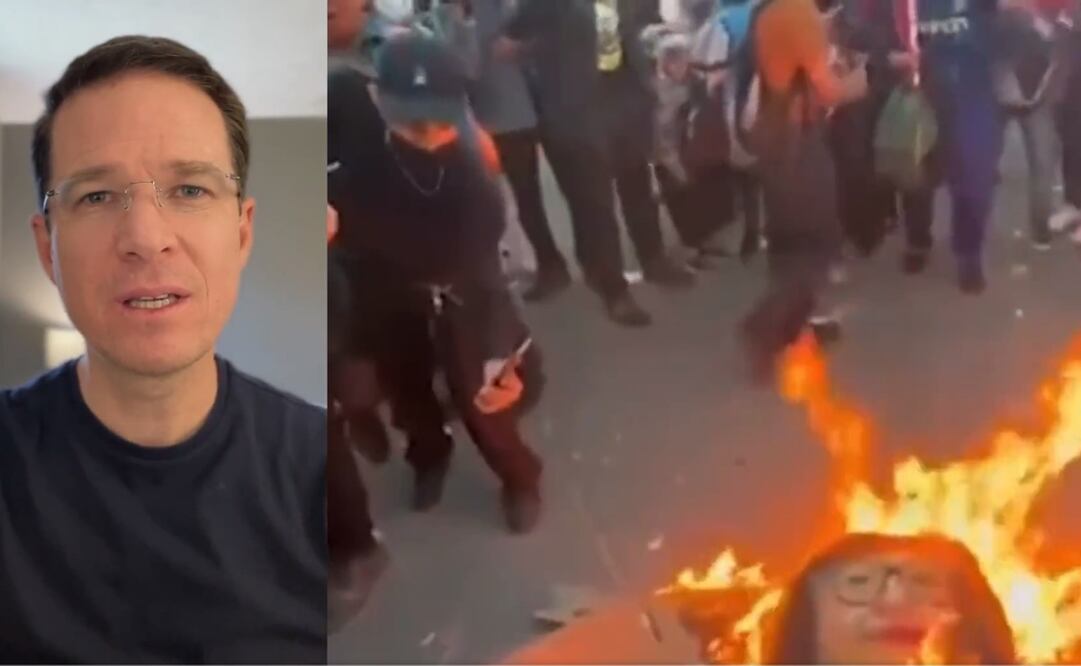 Ricardo Anaya condena brutalidad en quema de imagen de ministra Norma Piña. Foto: captura de pantalla